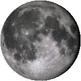 A rotating image of Earth's Moon